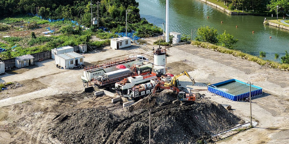 温州某移动淋洗修复项目现场